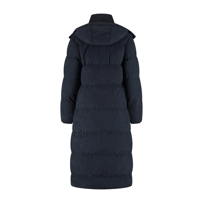 Unni Damen – Daunen-Winterjacke – Cord – Marineblau