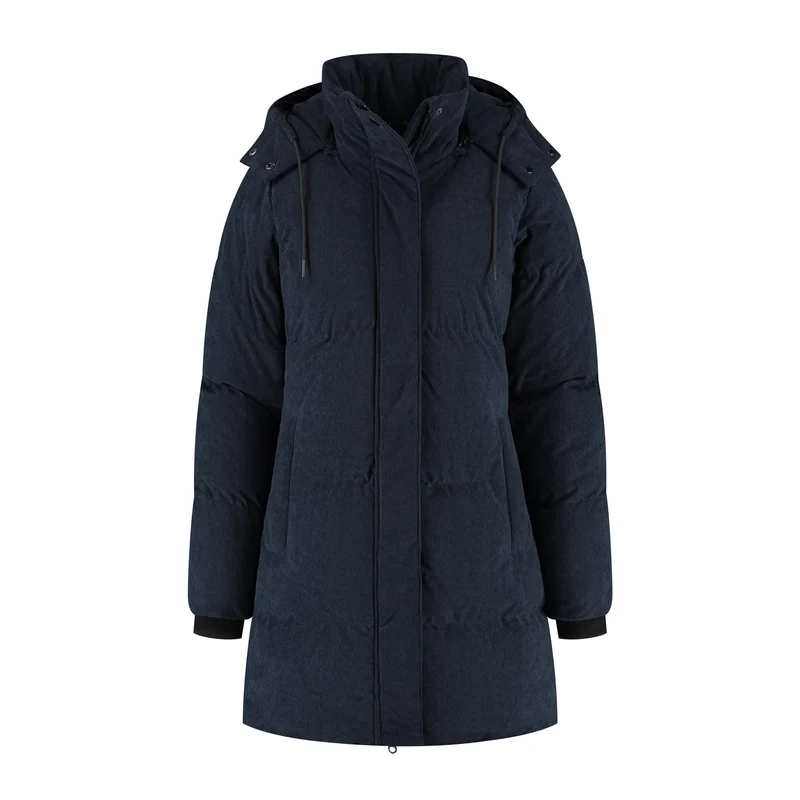 Ulvik Damen – Daunen-Winterjacke – Cord – Marineblau