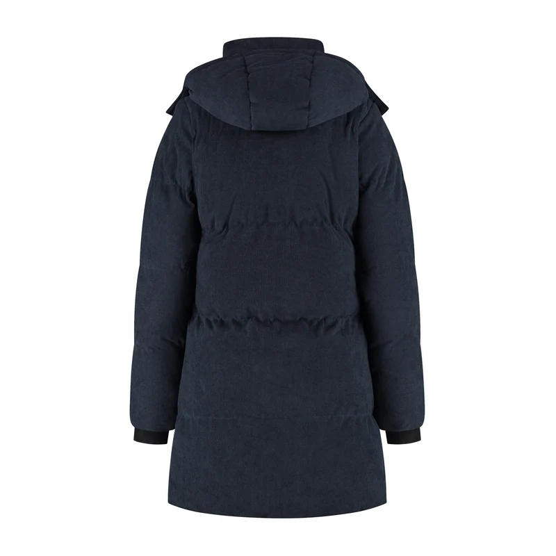 Ulvik Damen – Daunen-Winterjacke – Cord – Marineblau