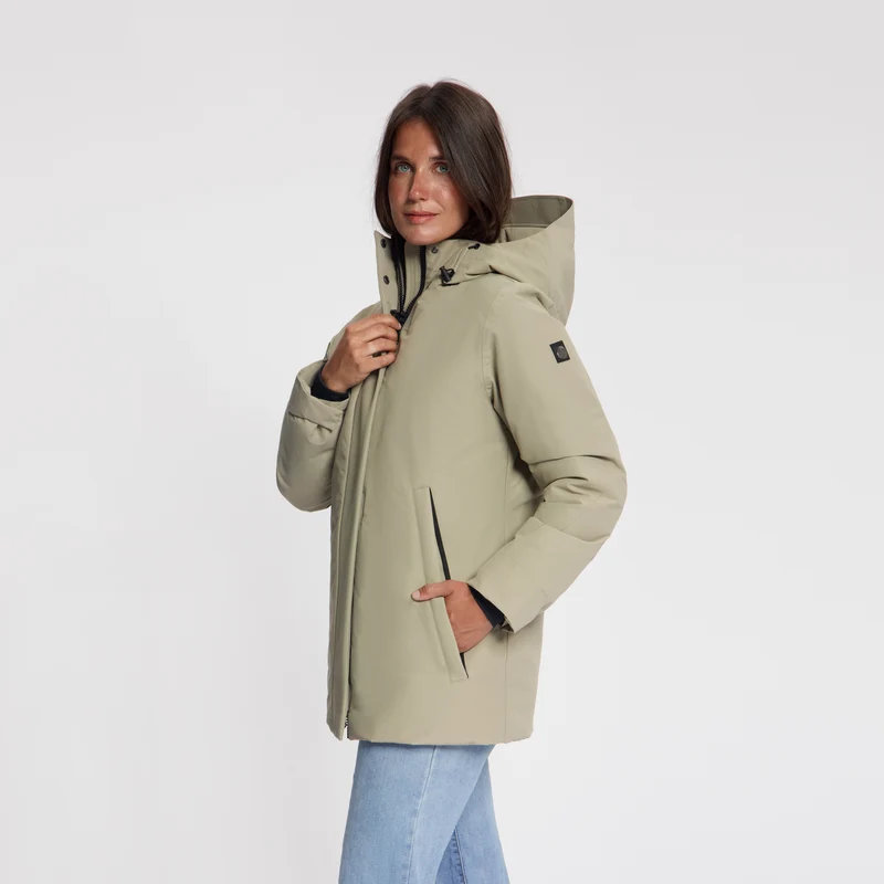 Susanne Damen – Hardshell-Winterjacke – Wasserdicht – Hellbraun