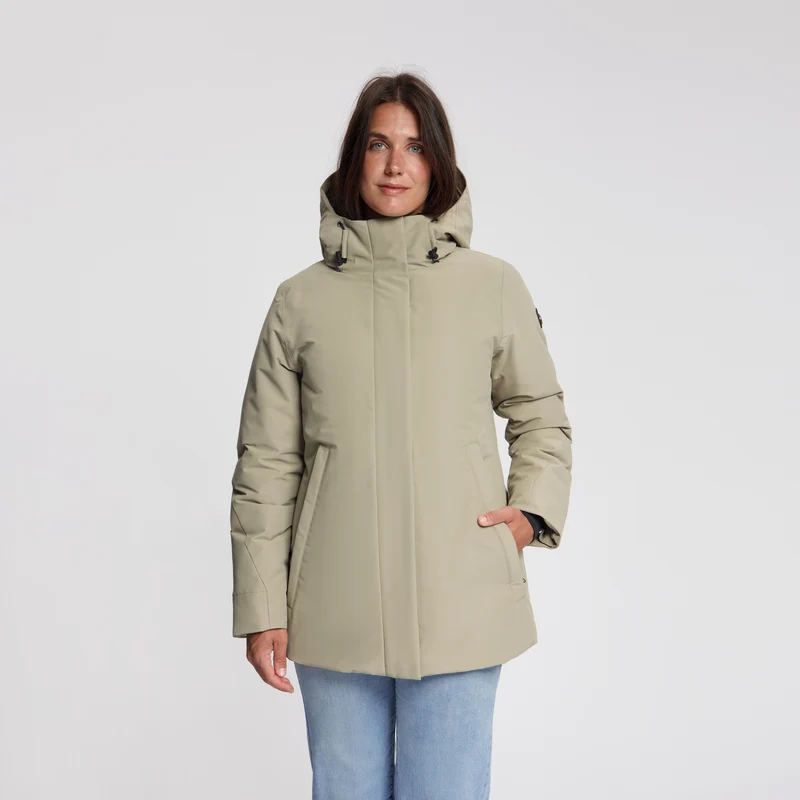 Susanne Damen – Hardshell-Winterjacke – Wasserdicht – Hellbraun