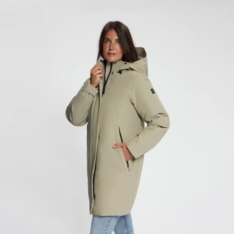 Sissel Damen – Hardshell-Winterjacke – Wasserdicht – Hellbraun