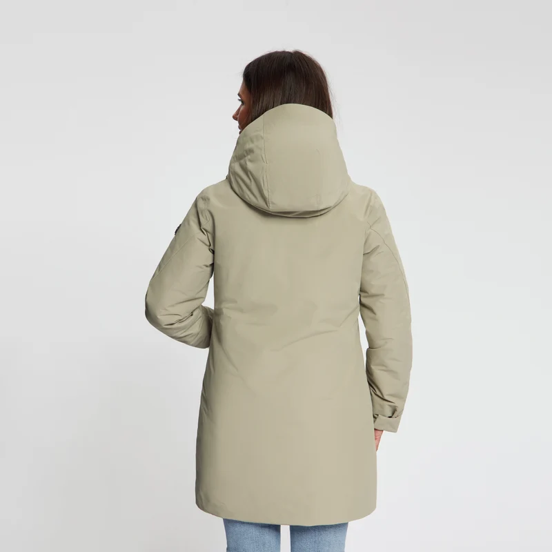 Sissel Damen – Hardshell-Winterjacke – Wasserdicht – Hellbraun