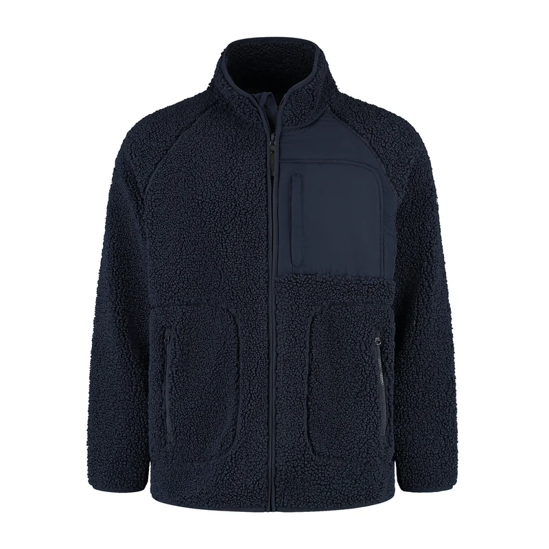 Omar Herren – Outdoor-Weste – Teddy – Marineblau