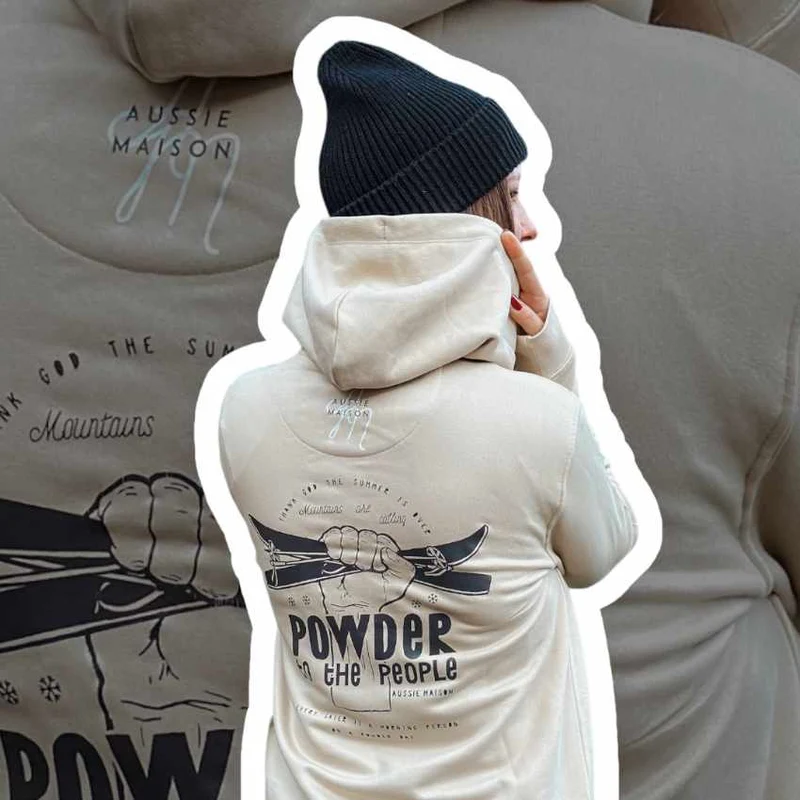 Oversize mikina - White Powder