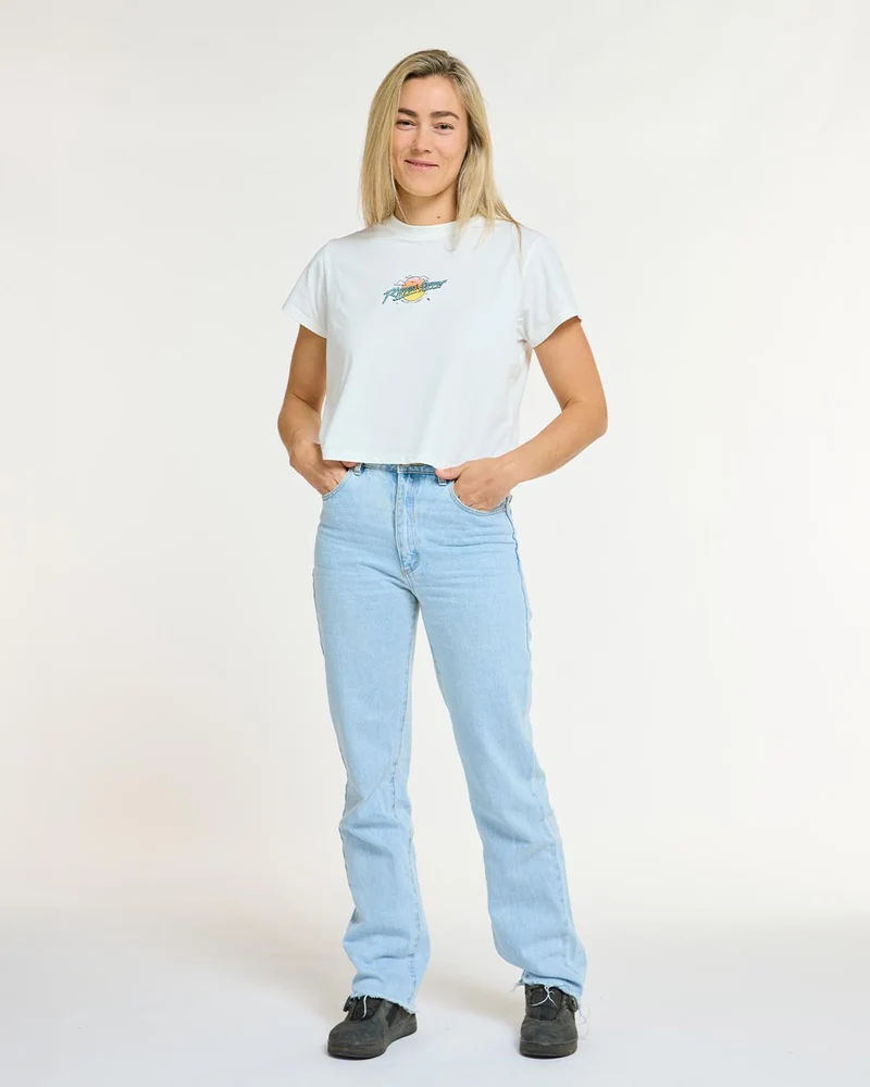 Womens Cotton Crop | Decade of DHaRCO White