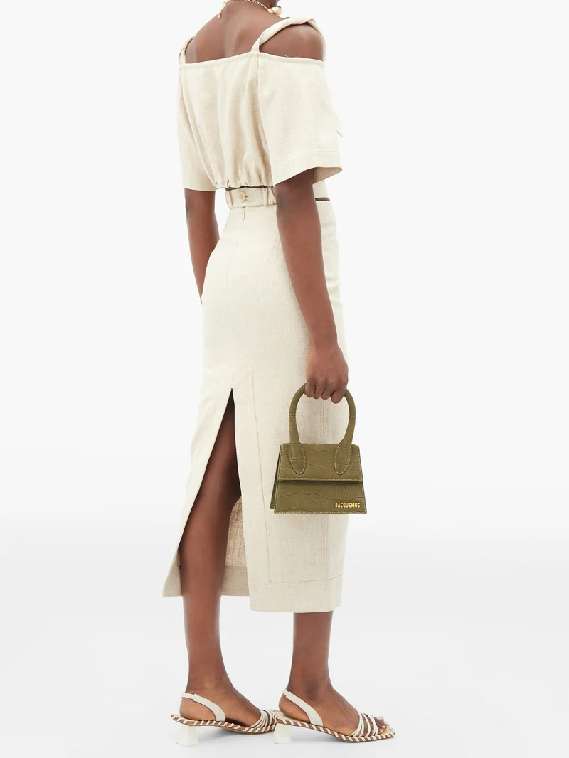 Chiquito crocodile-effect leather bag