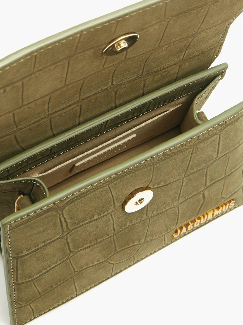 Chiquito crocodile-effect leather bag