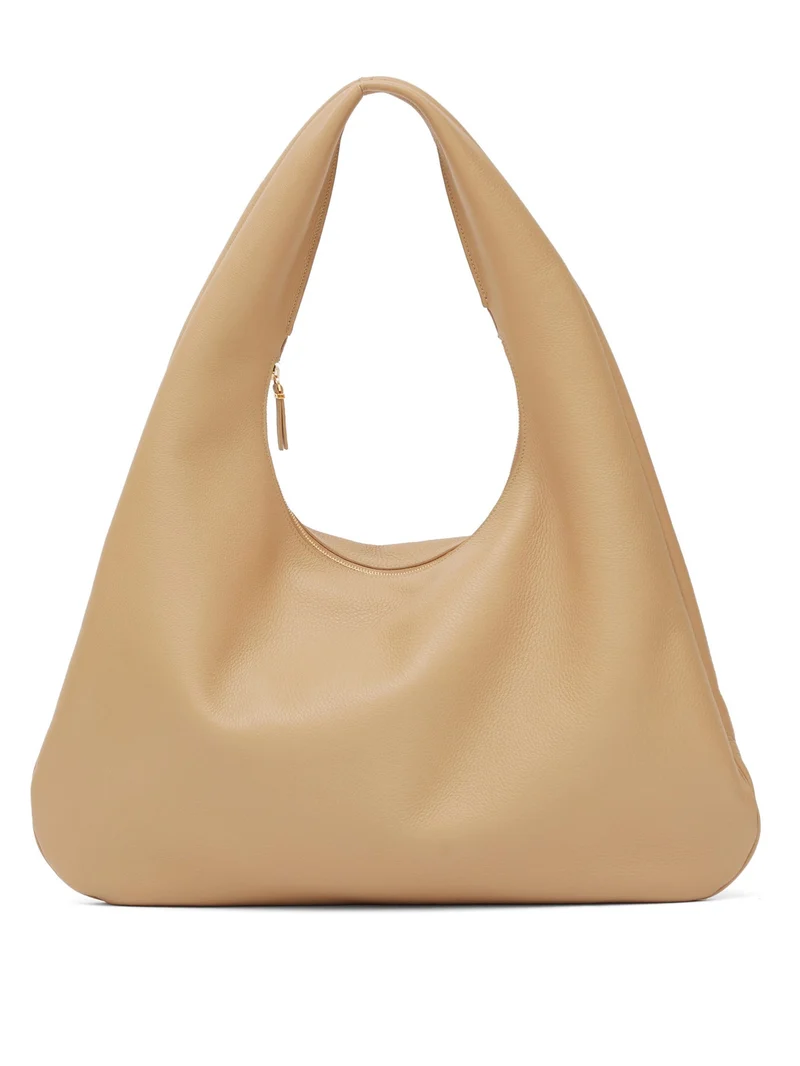 Grained-leather shoulder bag