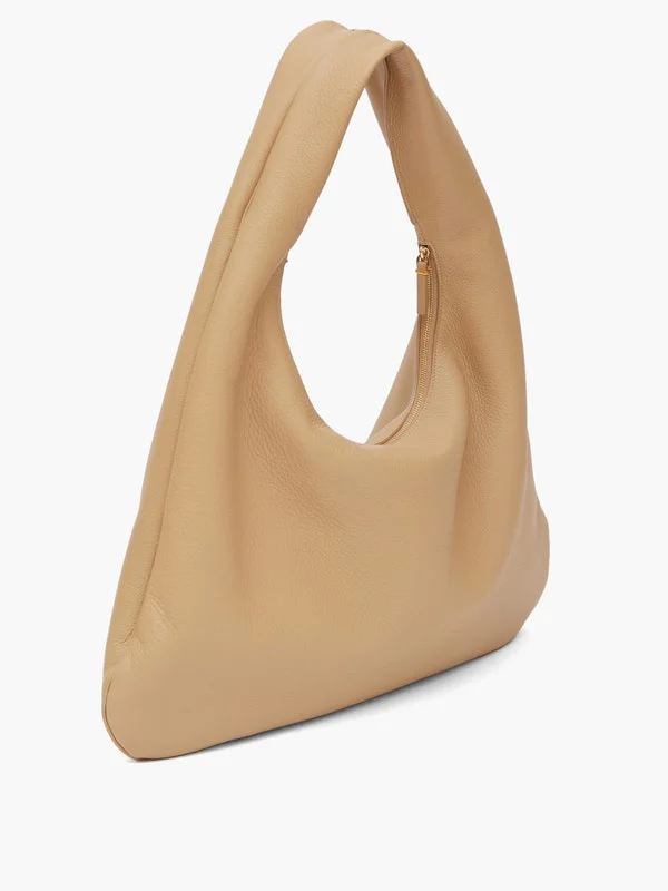 Grained-leather shoulder bag