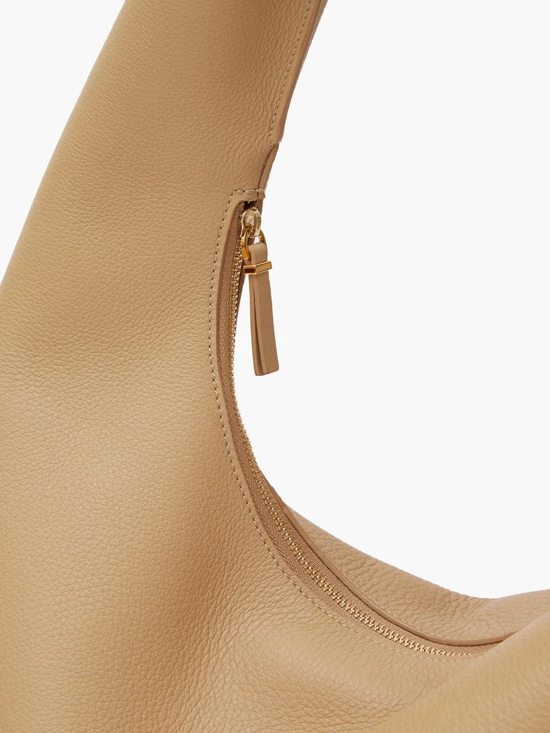 Grained-leather shoulder bag