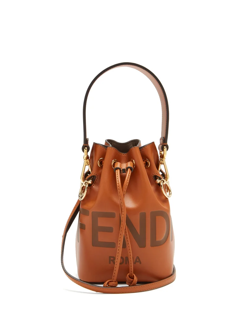 Mon Tresor mini leather bucket bag