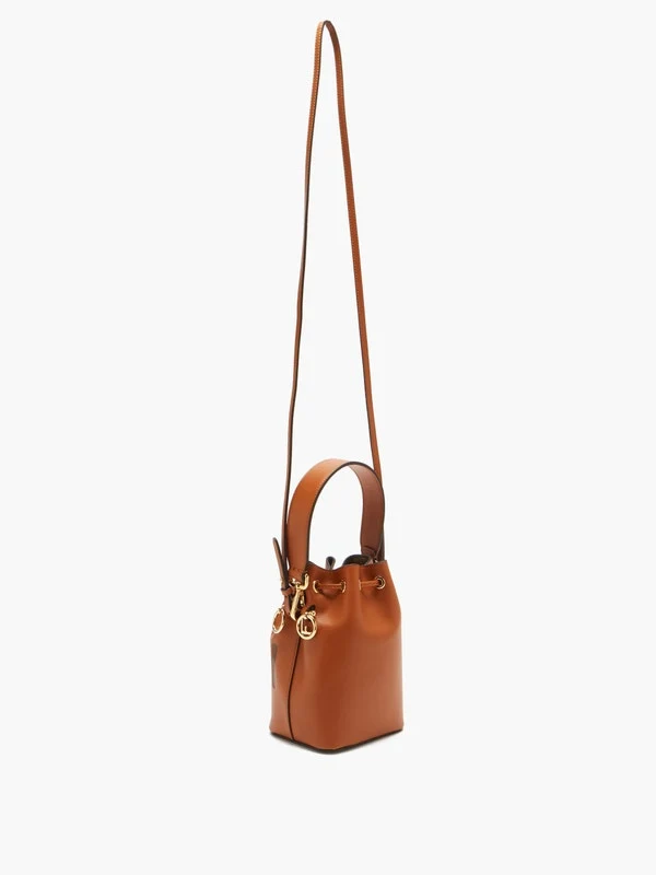 Mon Tresor mini leather bucket bag