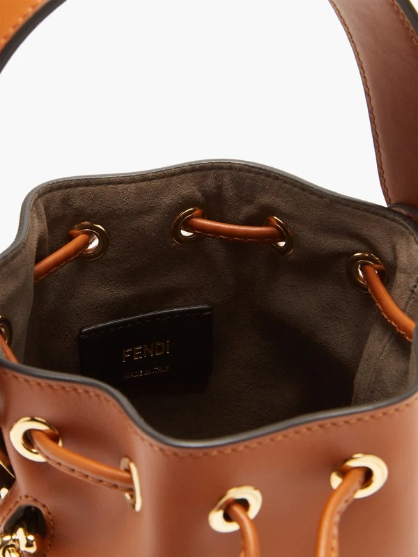 Mon Tresor mini leather bucket bag