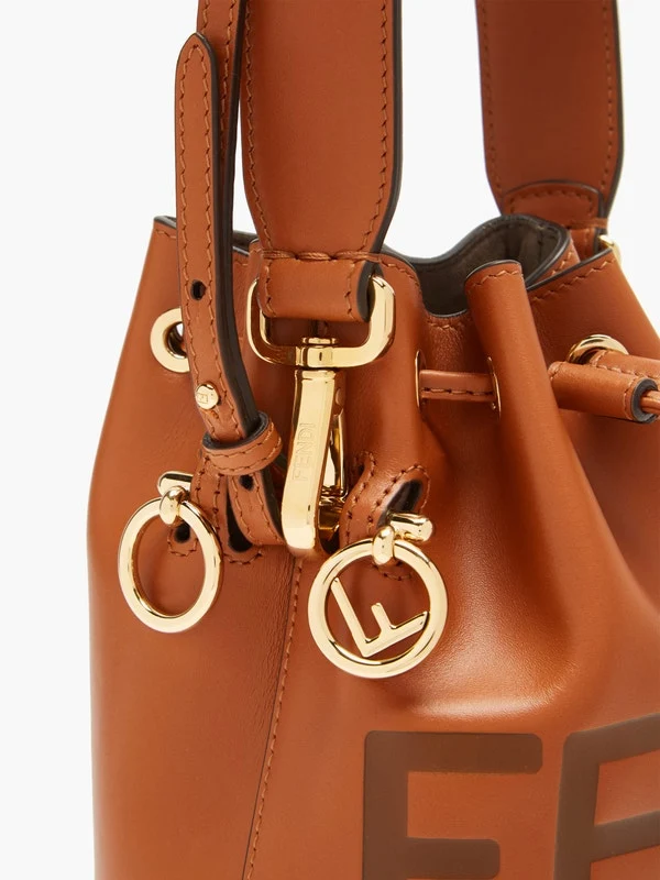 Mon Tresor mini leather bucket bag