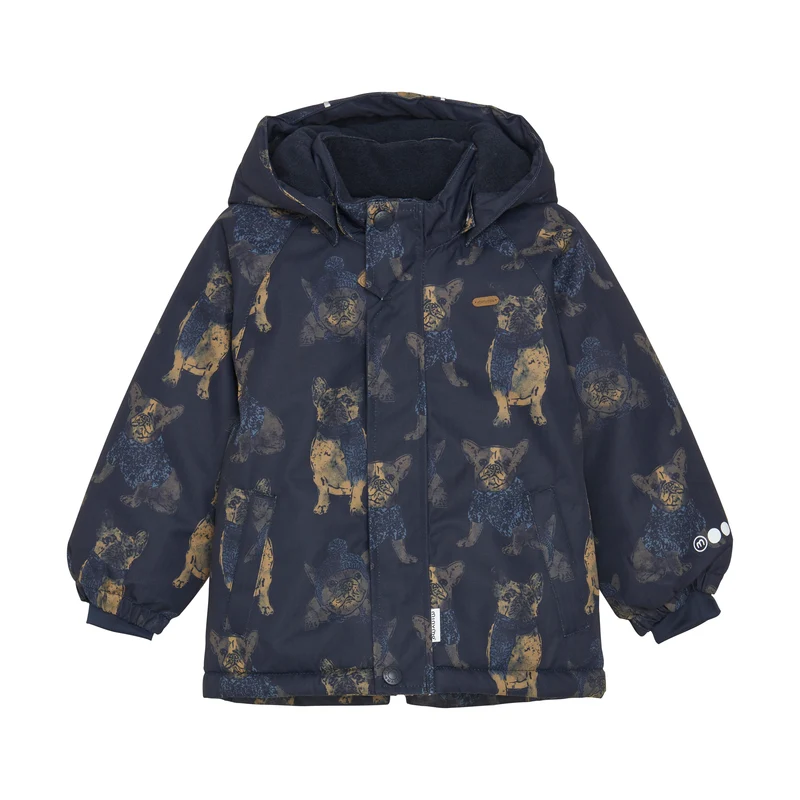Winterjacke Hunde-Print
