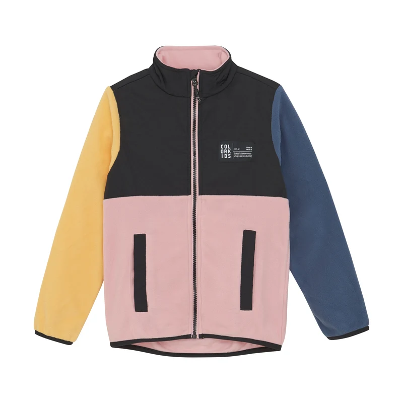 COLOR KIDS Fleecejacke – kuschelig & bunt | 100 % recycelter Polyester