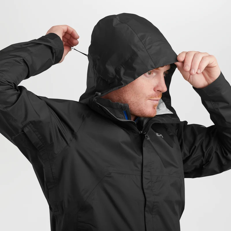 OR M's Helium Regenjacke, schwarz