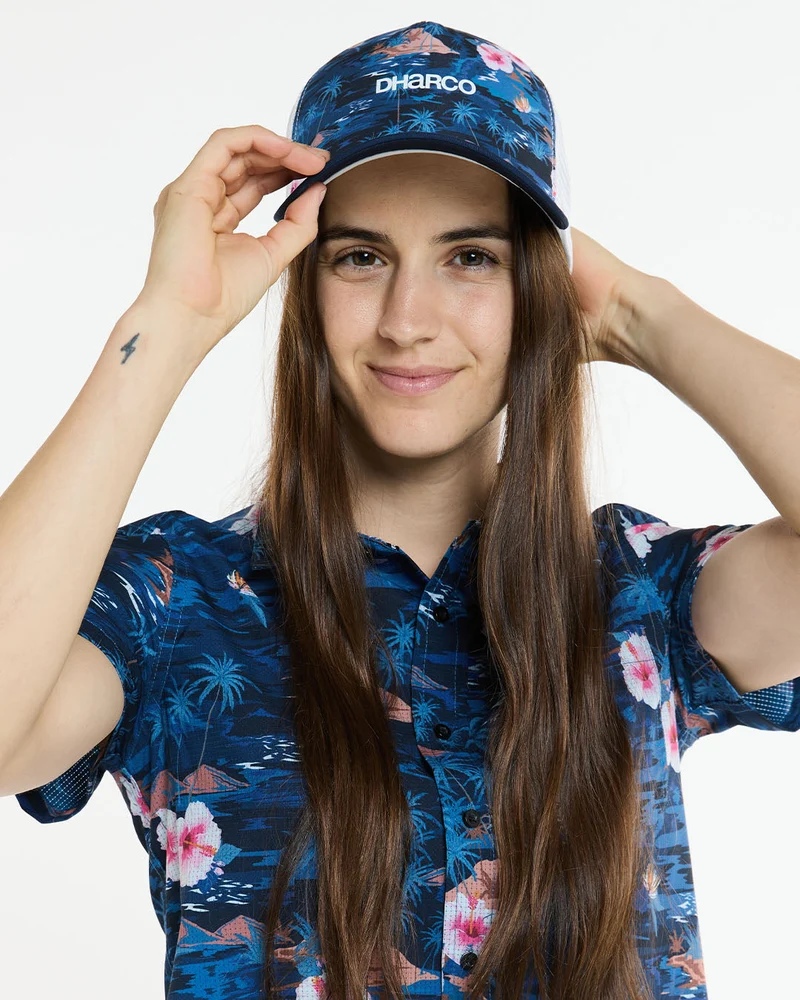 Curved Peak Trucker | Oasis