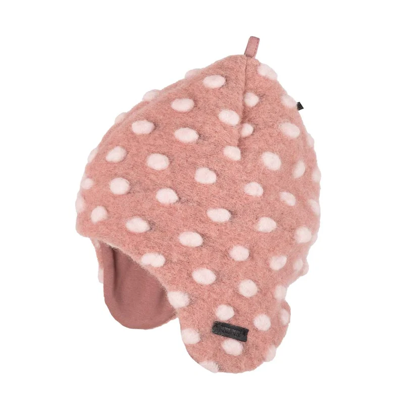 Kids-Inka Walk Mütze Schurwolle rosa