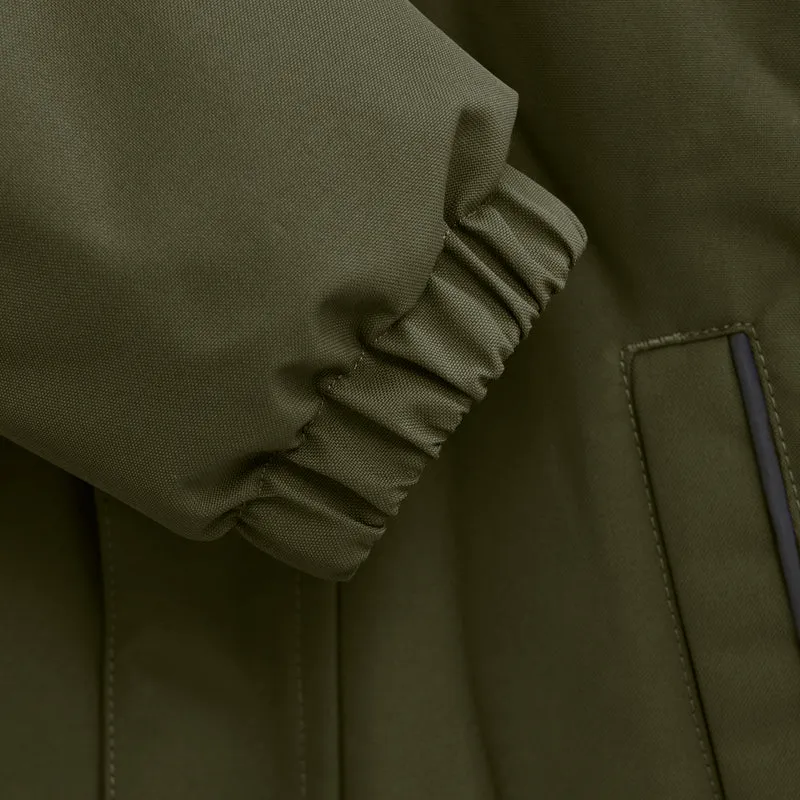 Color Kids - Parka W. Fake Fur grün