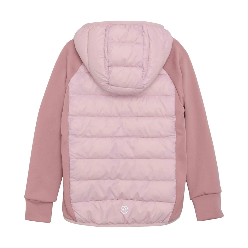 Hybrid-Fleecejacke / Steppjacke rosa