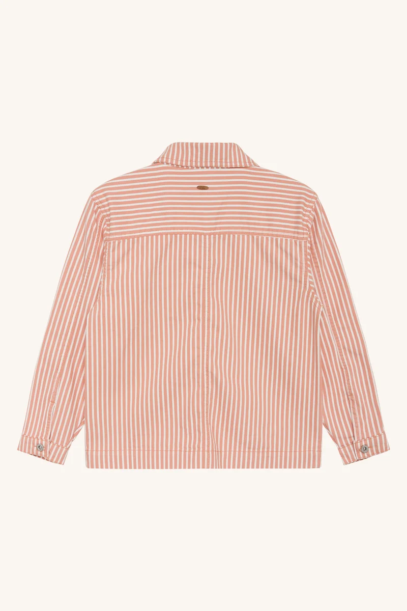 Eileen - Jeansjacke rot/weiss