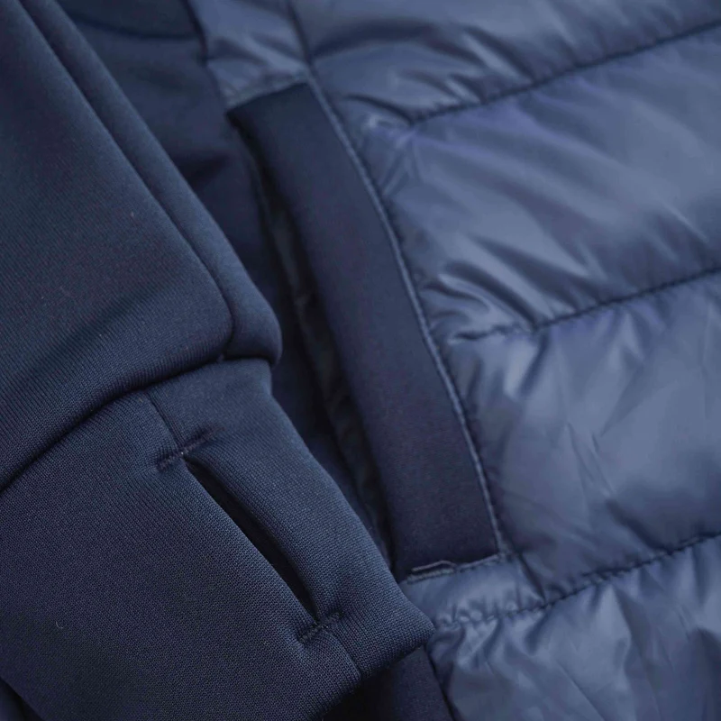 Hybrid-Fleecejacke / Steppjacke blau