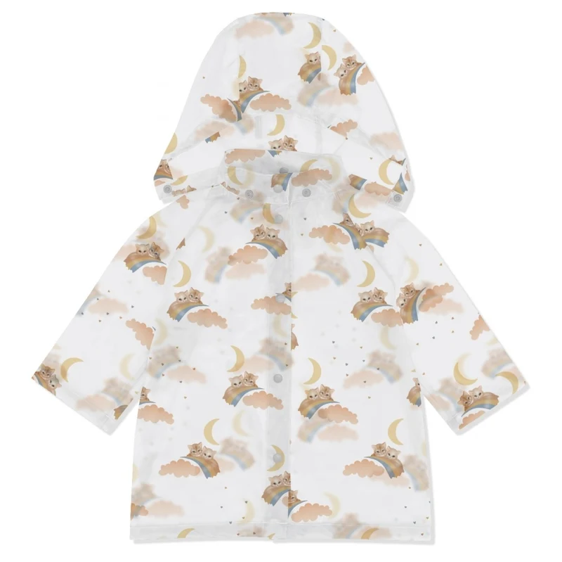 Regen Poncho Regenbogen Kätzchen