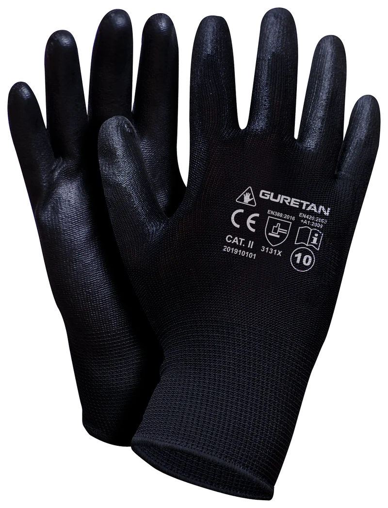 60 Paar Feinstrickhandschuhe, PU-beschichtet