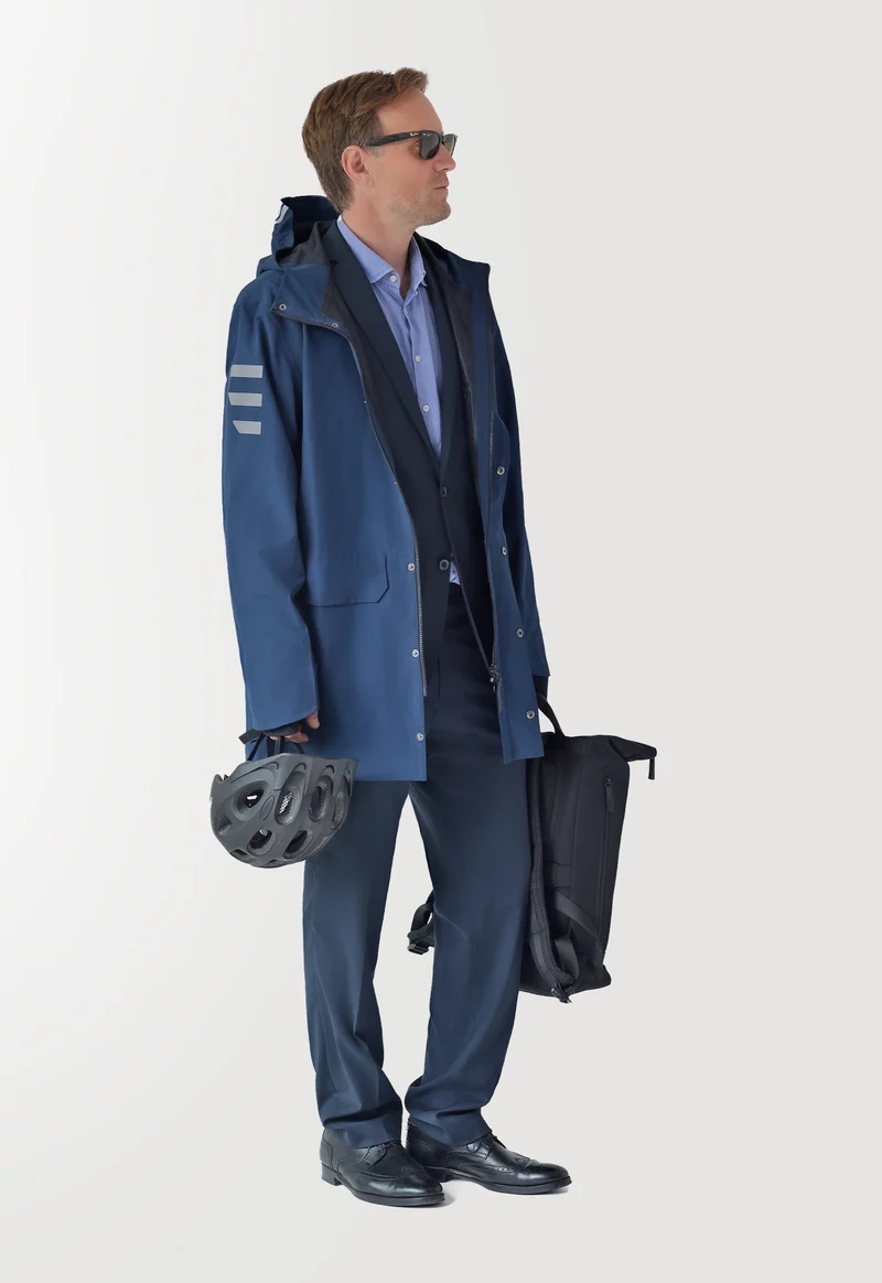 2nd Gen - Allweather Fahrradjacke - Midnight blue - Herren