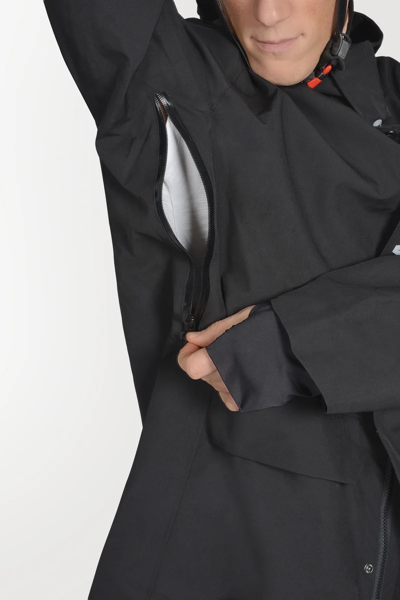2nd Gen - Allweather Fahrradjacke - Black bird - Herren