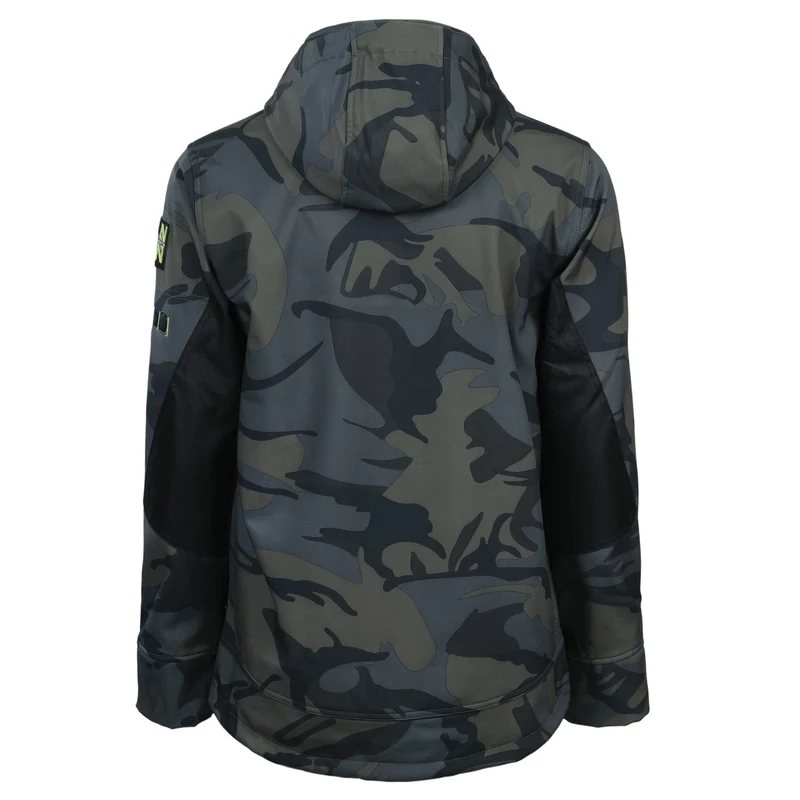 BOREL - BLOUSON DE TRAVAIL EN SOFTSHELL - 1511 | Woodland / Jaune fluo