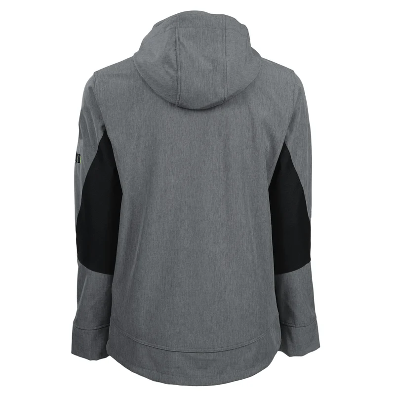 BOREL - BLOUSON DE TRAVAIL EN SOFTSHELL - 1511 | Gris chiné / Jaune fluo