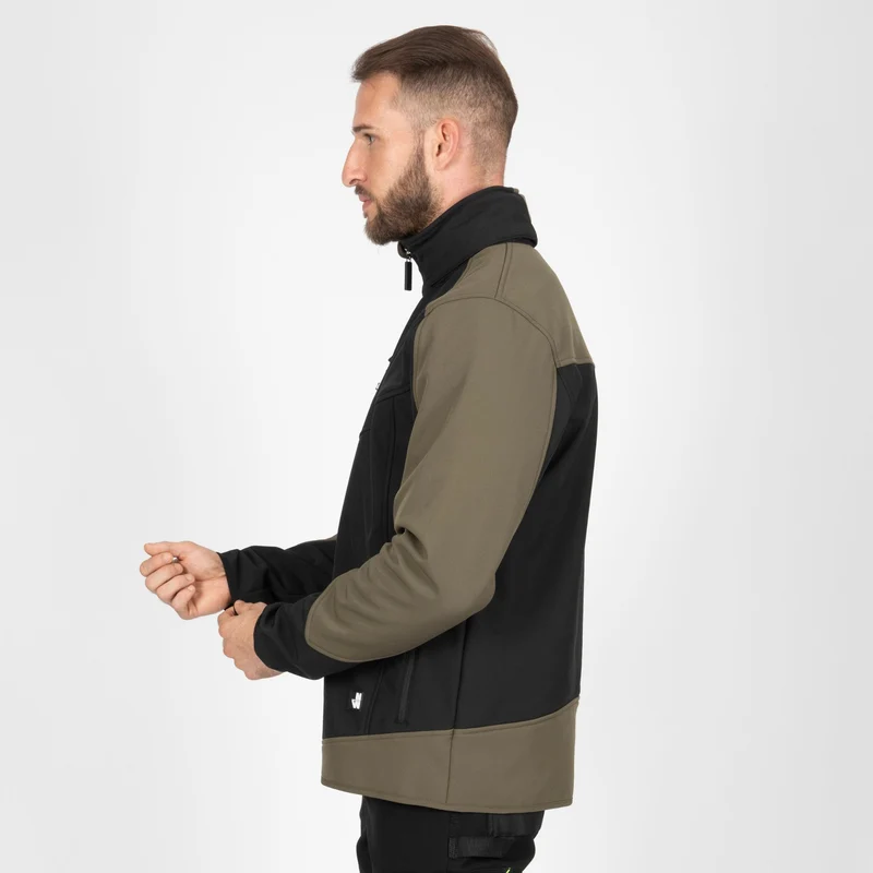 PECCO - BLOUSON DE TRAVAIL EN SOFTSHELL - 1063 | Noir / Kaki