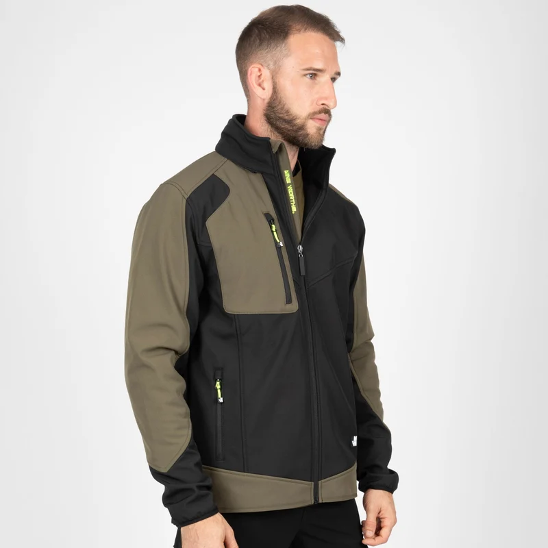 PECCO - BLOUSON DE TRAVAIL EN SOFTSHELL - 1063 | Noir / Kaki