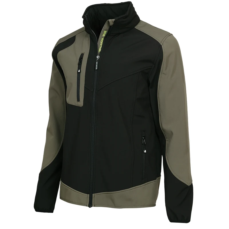 PECCO - BLOUSON DE TRAVAIL EN SOFTSHELL - 1063 | Noir / Kaki