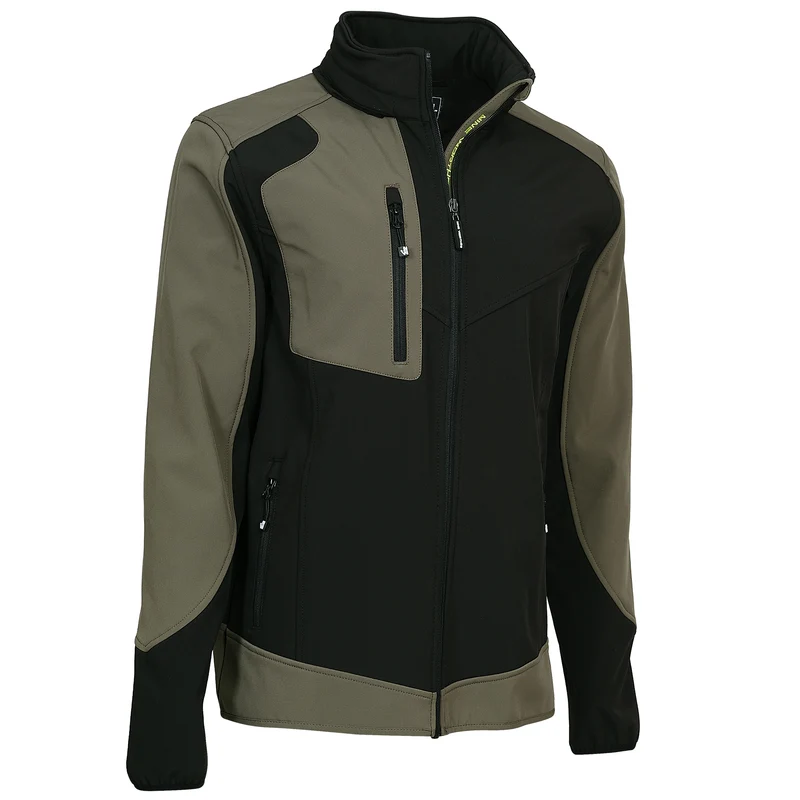 PECCO - BLOUSON DE TRAVAIL EN SOFTSHELL - 1063 | Noir / Kaki