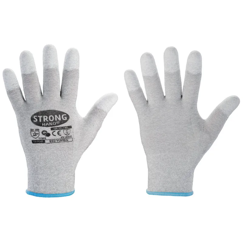 120 Paar Antistatik Handschuhe ESD mit PU Fingerkuppen