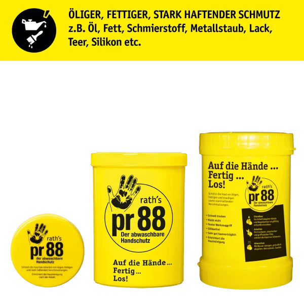 10 Dosen Hautschutzcreme pr88, 100 ml