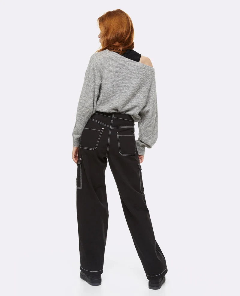Solid Cargo Pant