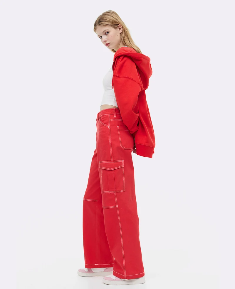Solid Cargo Pant