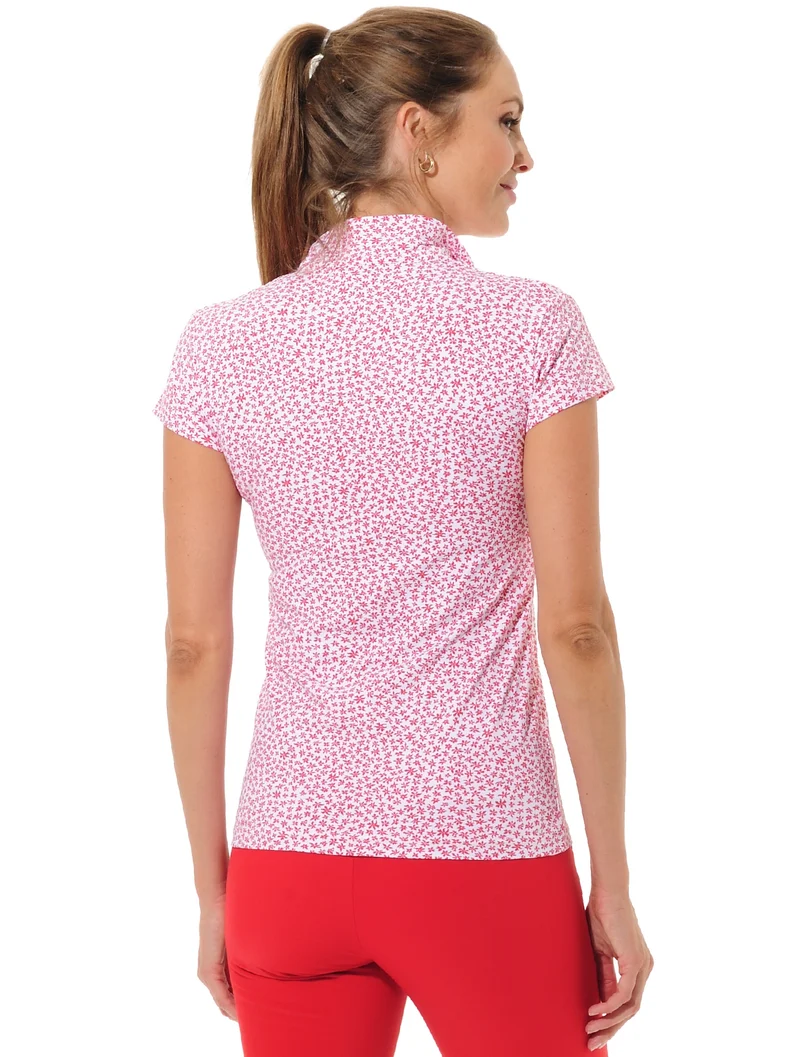 MDC Floral Print Polo Damen