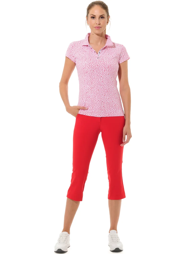 MDC Floral Print Polo Damen