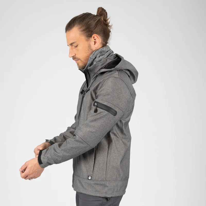 FLORES - BLOUSON DE TRAVAIL EN SOFTSHELL - 1133 | Gris Chiné