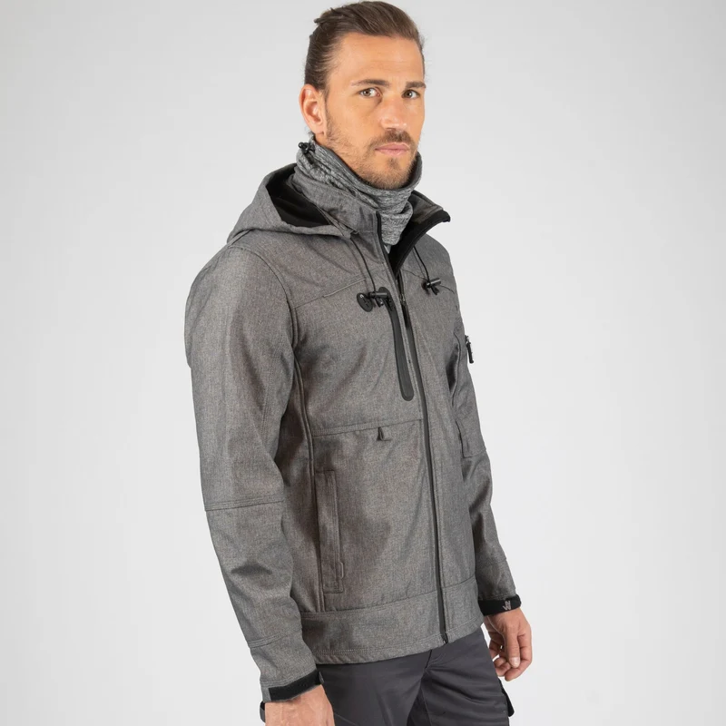 FLORES - BLOUSON DE TRAVAIL EN SOFTSHELL - 1133 | Gris Chiné