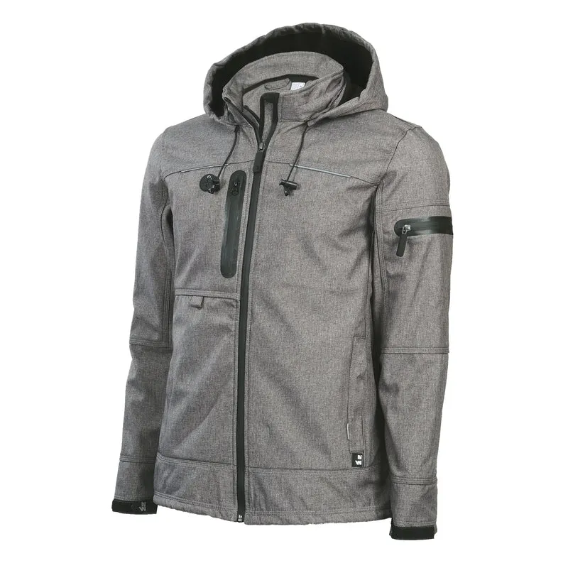 FLORES - BLOUSON DE TRAVAIL EN SOFTSHELL - 1133 | Gris Chiné