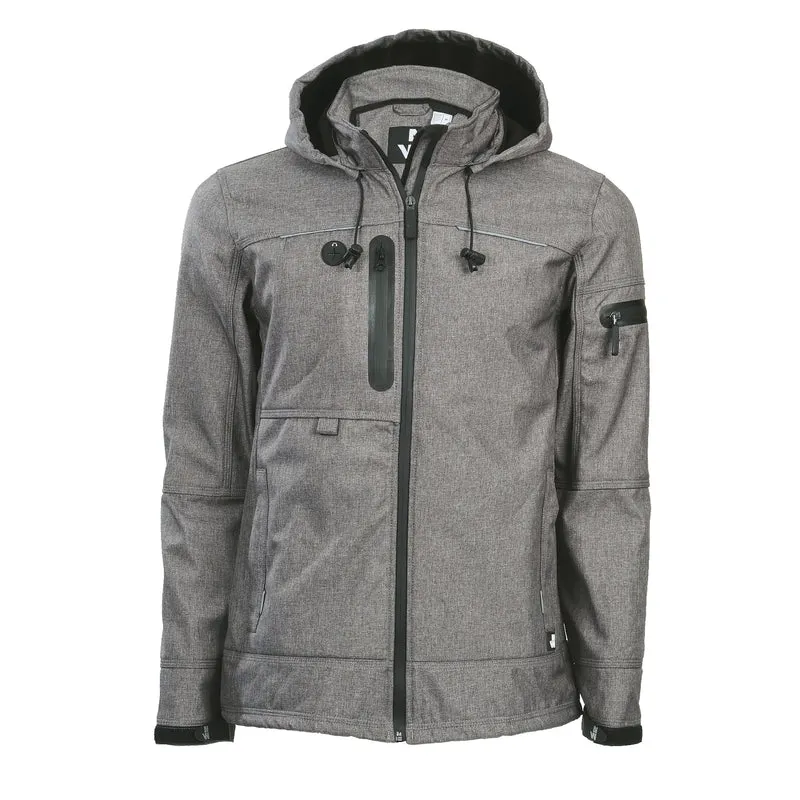 FLORES - BLOUSON DE TRAVAIL EN SOFTSHELL - 1133 | Gris Chiné