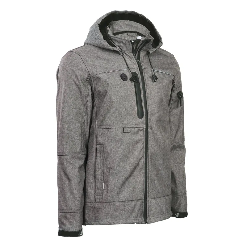 FLORES - BLOUSON DE TRAVAIL EN SOFTSHELL - 1133 | Gris Chiné