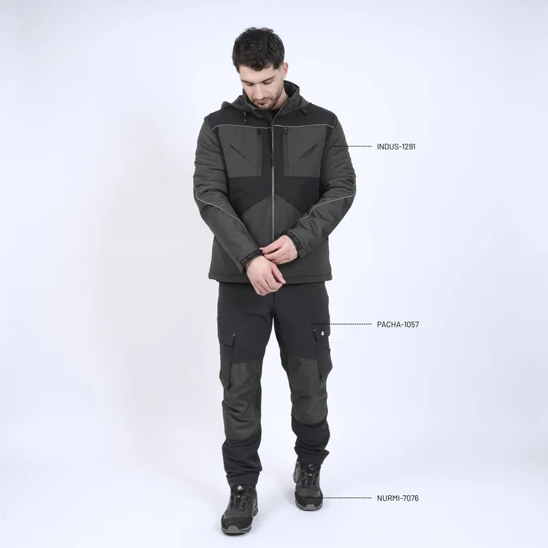INDUS - BLOUSON DE TRAVAIL - 1291 | Anthracite / Noir